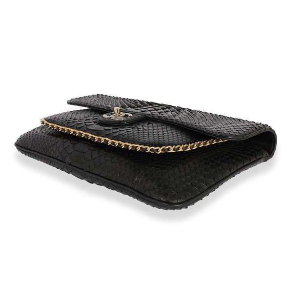 Chanel Black Python Unchained Clutch - Picture 5 of 7